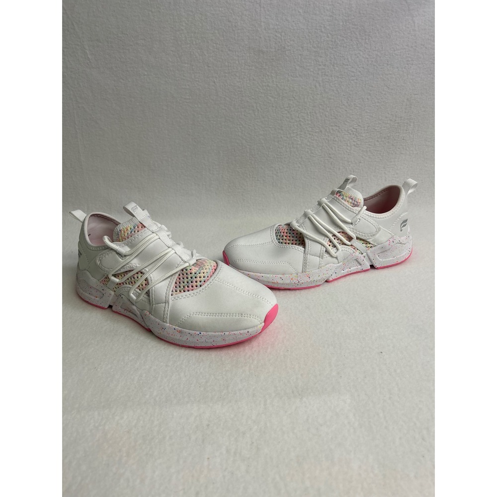 Athletic Fabletics Womens 8.5 White Brookside Performance Speckled Sneakers